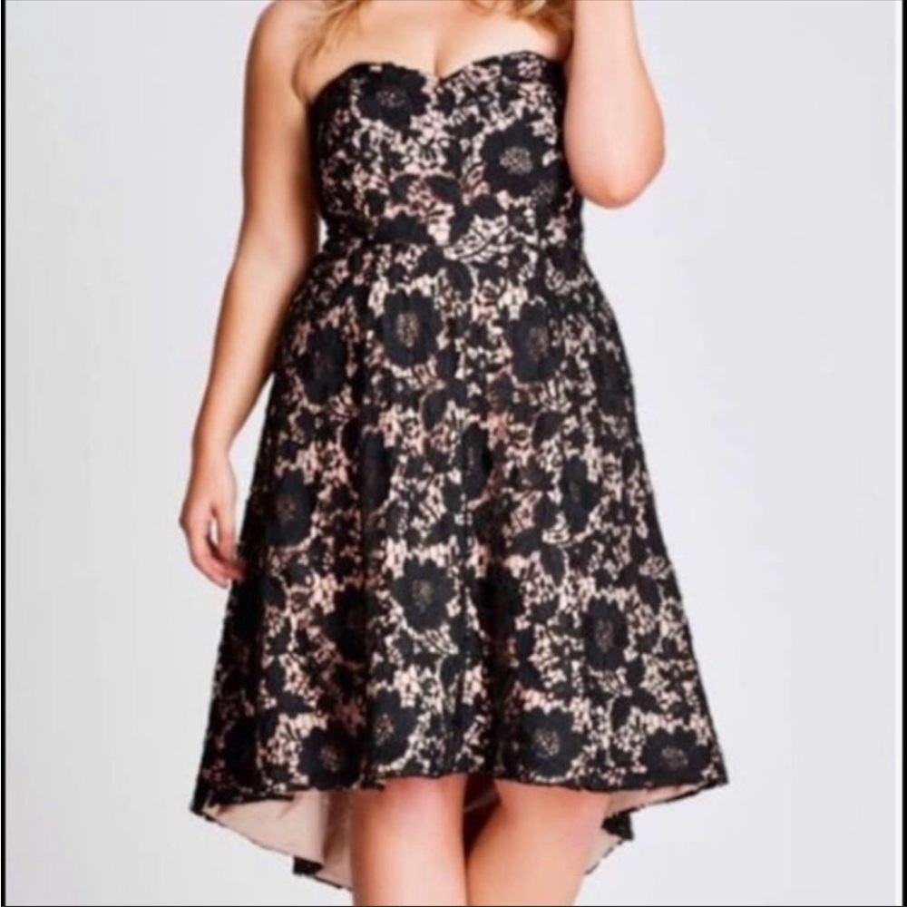Black lace dress